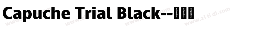 Capuche Trial Black-字体转换